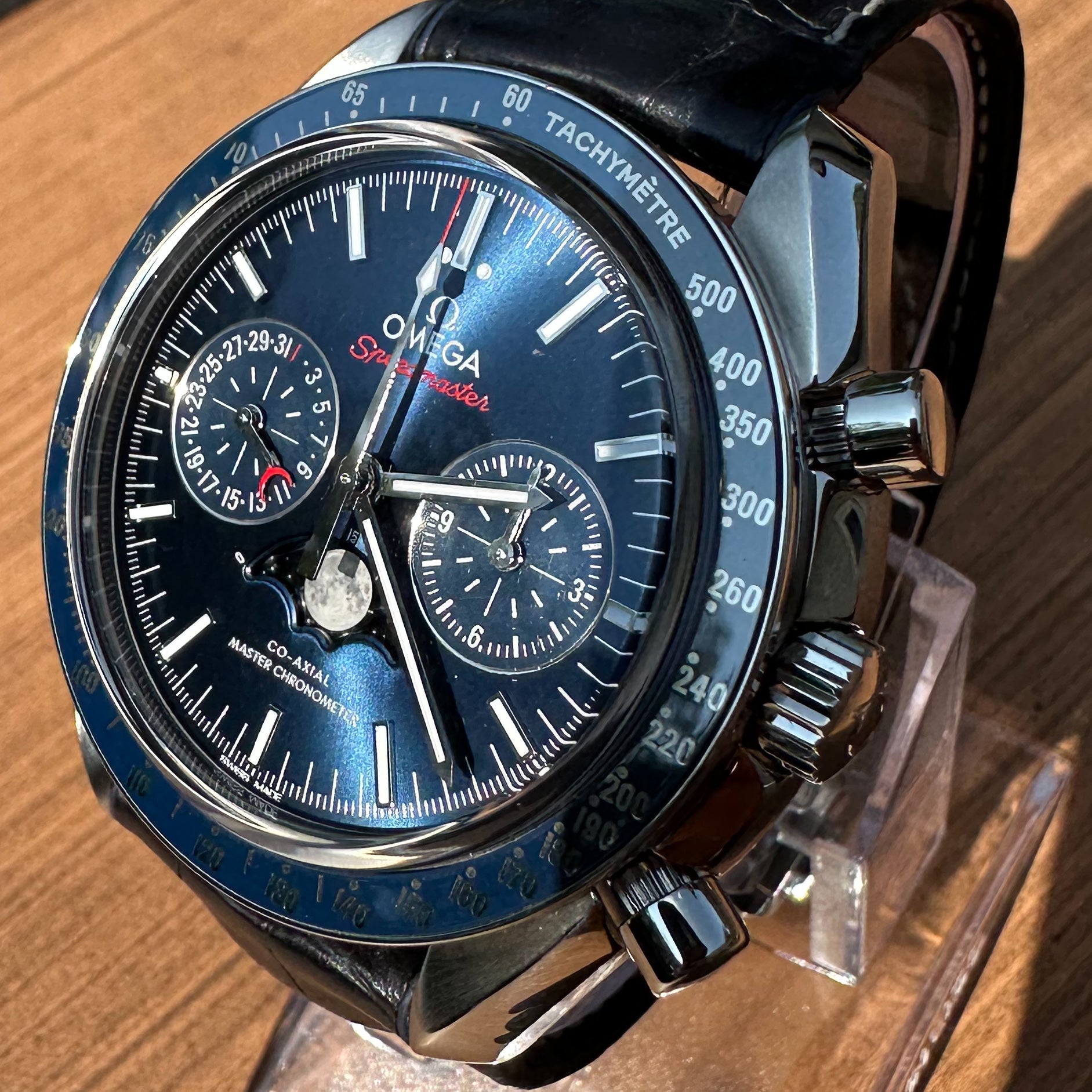 Omega Speedmaster Moonphase Moonwatch304.33.44.52.03.001 2021 Blue Dial Ceramic