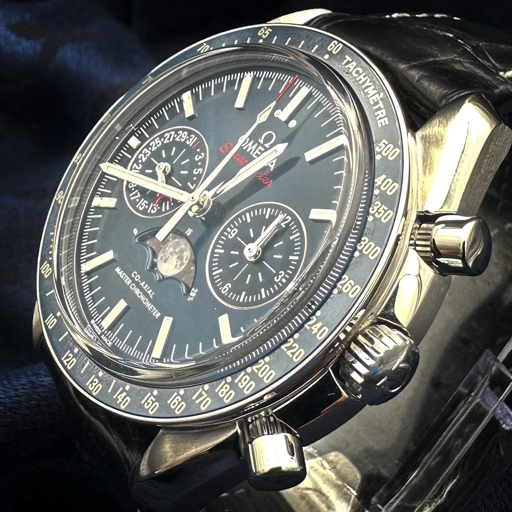 Omega Speedmaster Moonphase Moonwatch304.33.44.52.03.001 2021 Blue Dial Ceramic